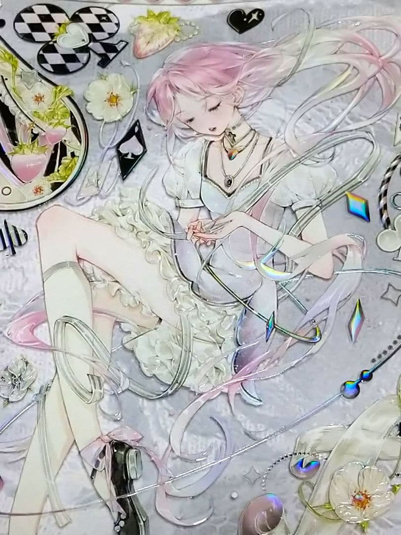 J706＃梦纪游园-粉昼(炫彩)芥子切り売り海外人物装飾マステ女の子