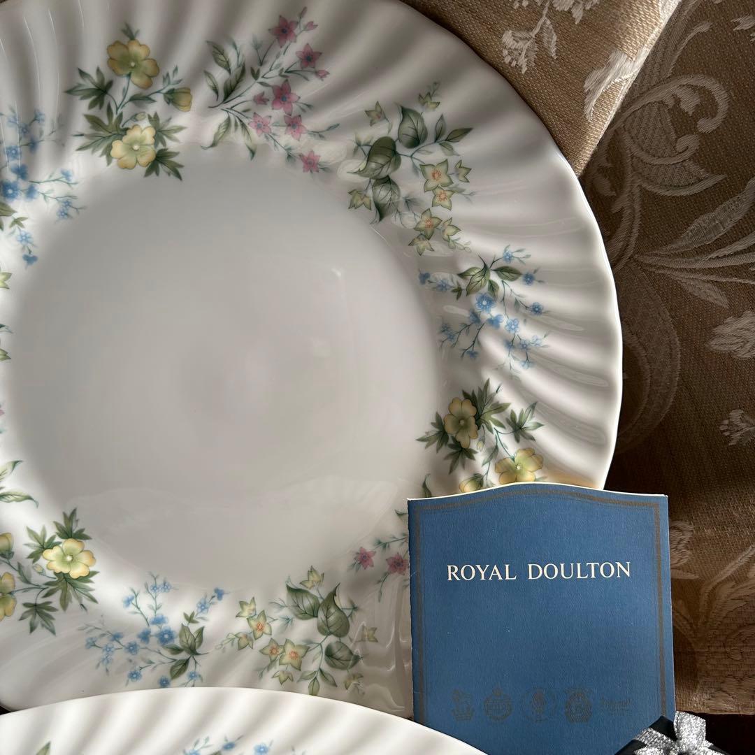 新品 英国製 MINTON SpringValley可憐な春花のディナー大皿5枚