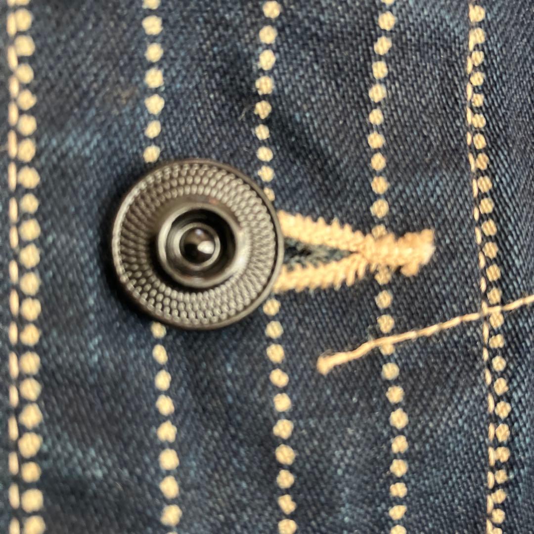 シュガーケーン size38 ウォバッシュ　ワークベスト　インディゴ