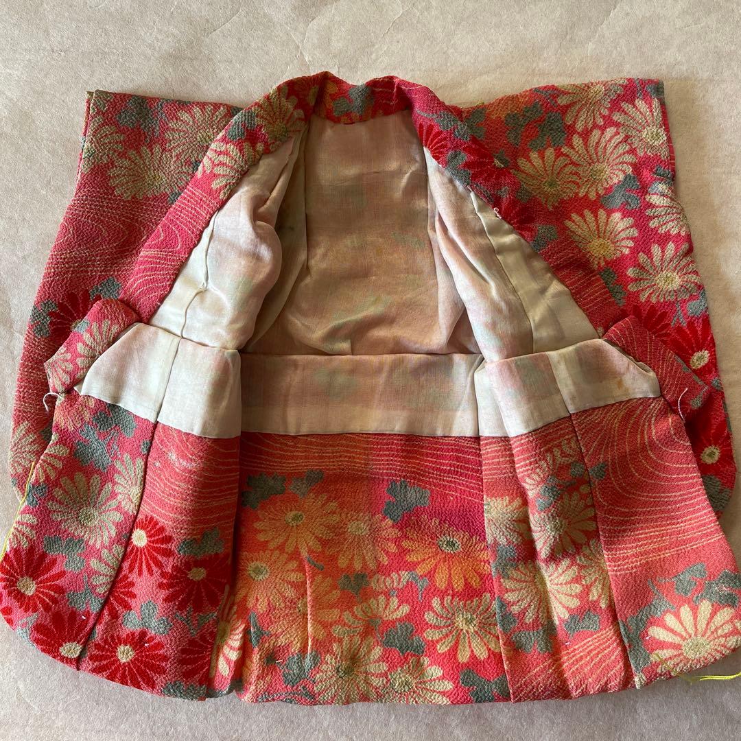 人形の着物　江戸縮緬　3号　珍しい色121207