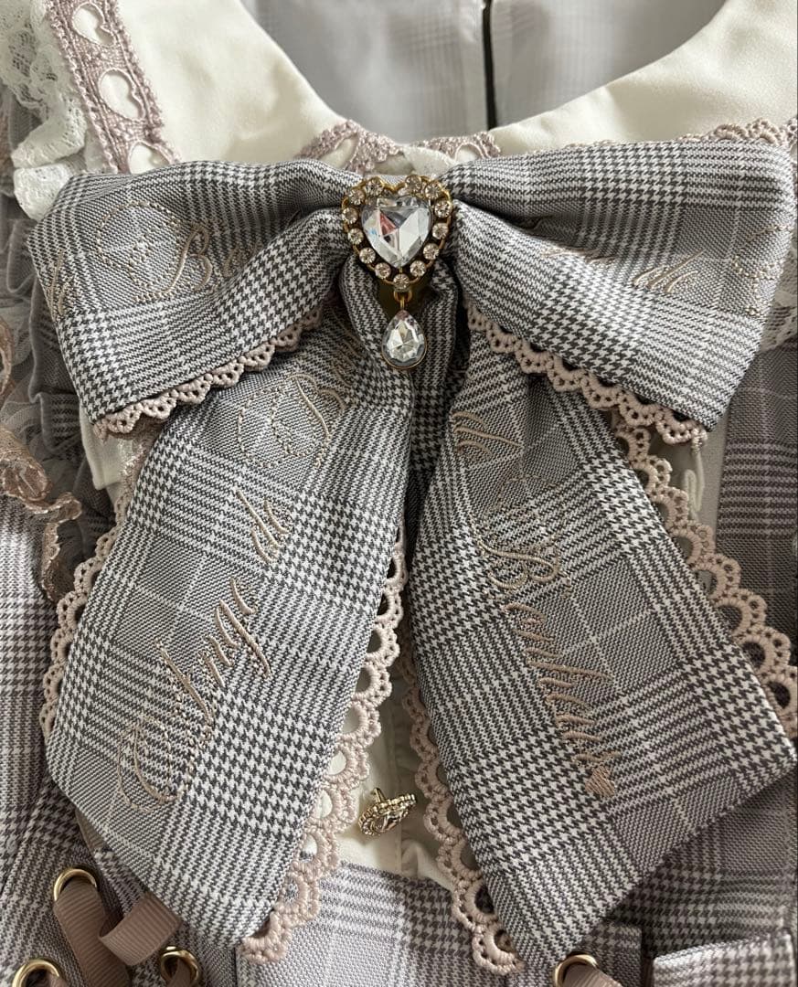 リズリサ 衿ハートプリーツフリルワンピース