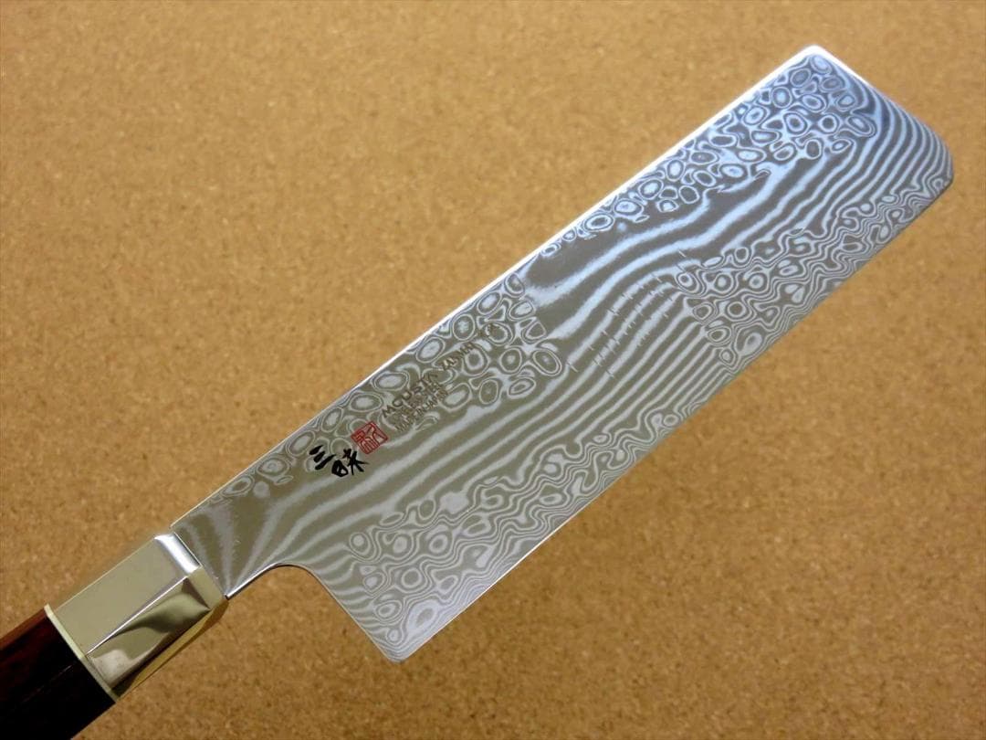 関の刃物 菜切り包丁 165mm 三昧 荒波 コアレス鋼 野菜切り 両刃包丁