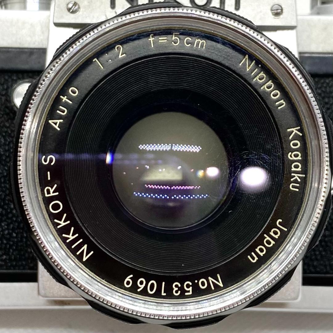 【C6677】F+nikkor-s auto 5cm f2 中期 フイルムカメラ