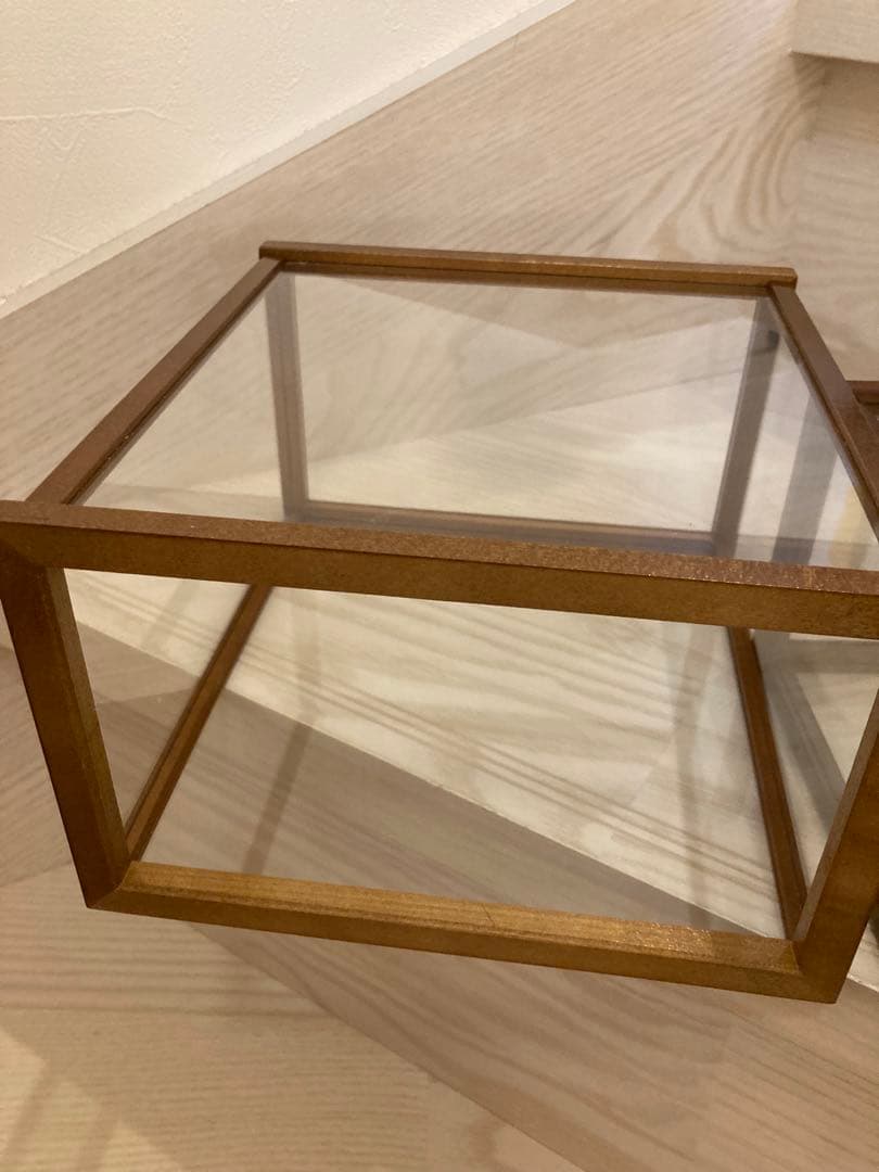 レトロ　ガラスケース 2個セット