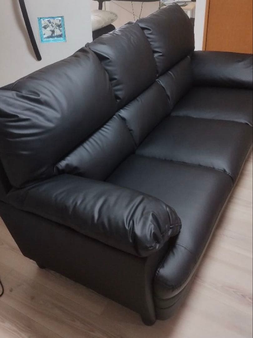 【美品】3人掛けソファ／定価16.7万円／使用約1年／禁煙・ペット無／たのメル便