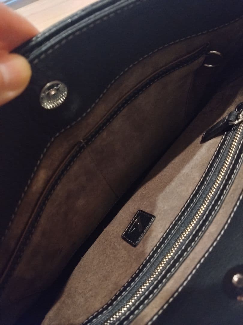 美品 土屋鞄製造所 ワンハンドル ショルダーバッグ ブラック