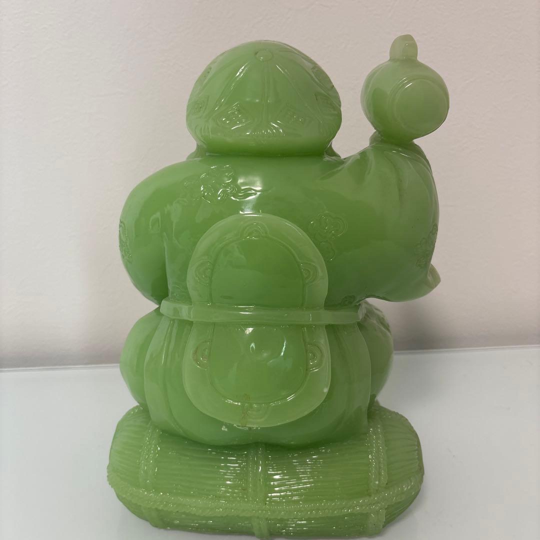 希少　大黒天　翡翠　グリーン　七福神　縁起物　置物　商売繁盛　金運 打ち出の小槌