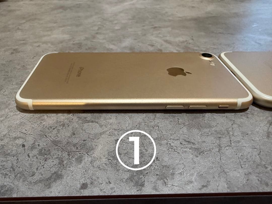 iPhone7 ゴールド2台（32GB/128GB）