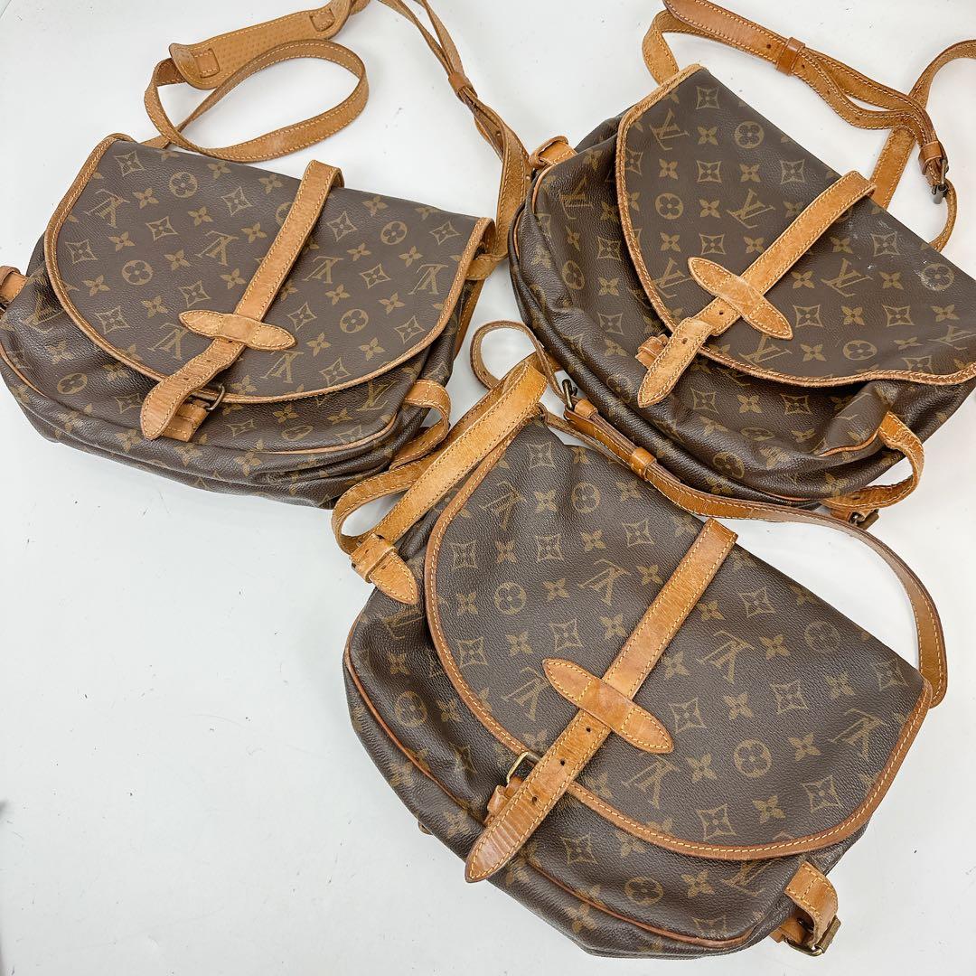 ルイヴィトン　モノグラム　ショルダーバッグ　ソミュール30 おまとめ3点