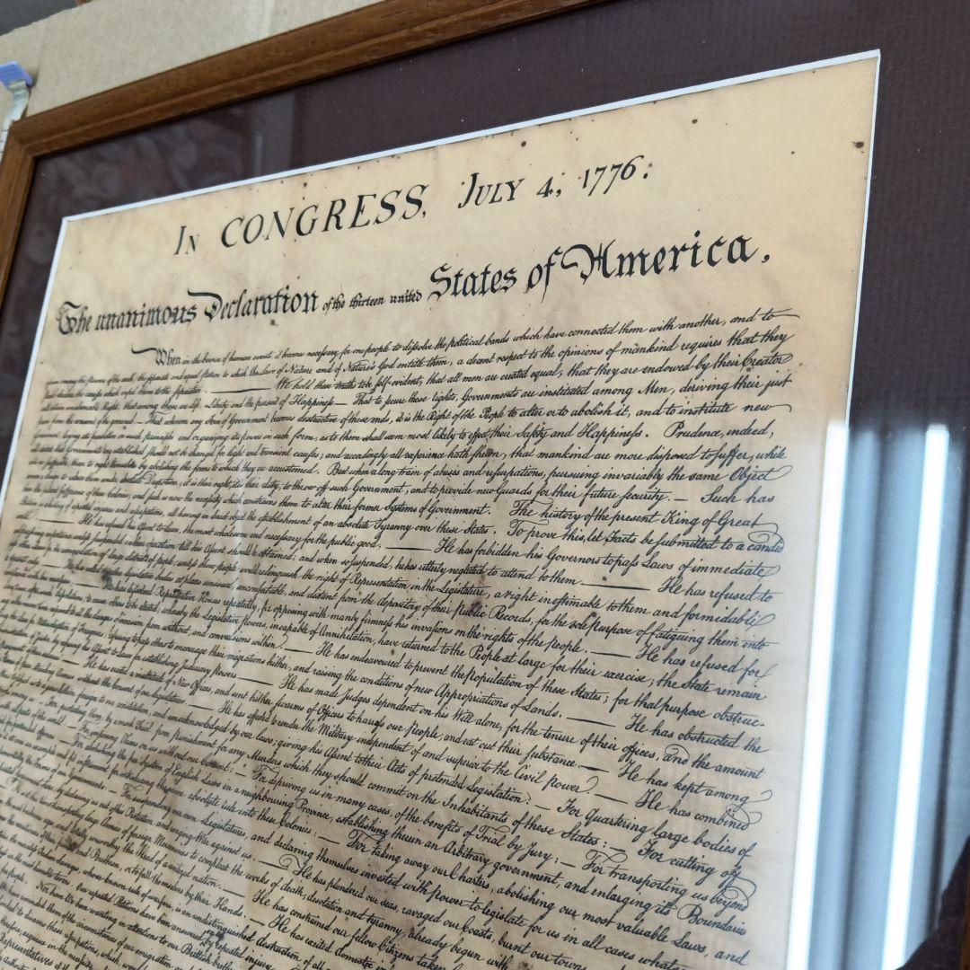 USA「独立宣言の起草」　ヴィンテージ コレクターズ ピューター プレート