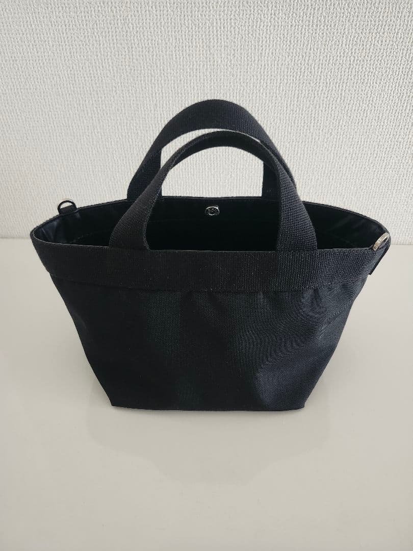 【美品】エルベシャプリエ 2701C 舟型トートS　黒　ノワール×ノワール