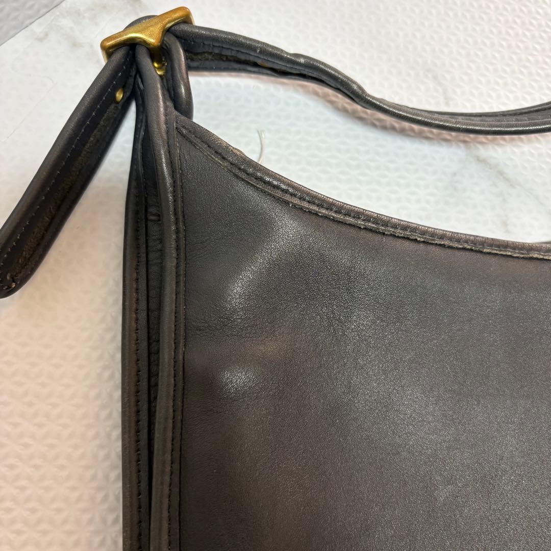 オールドコーチ 9950 レザー ショルダーバッグ マシューヒーリー ブラック