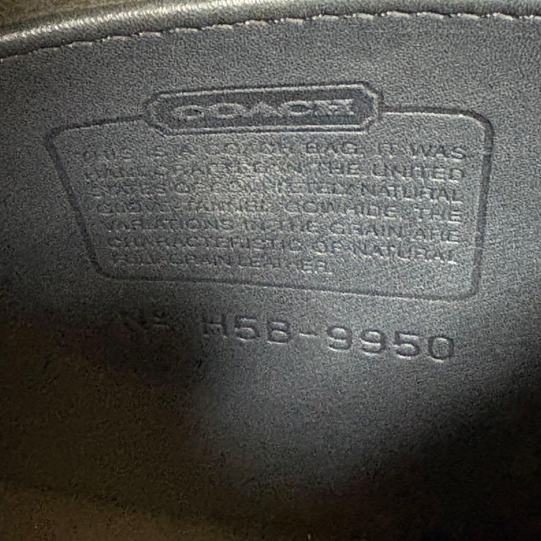 オールドコーチ 9950 レザー ショルダーバッグ マシューヒーリー ブラック