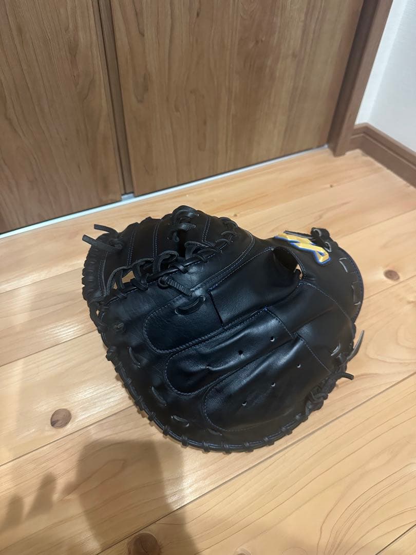 ハタケヤマ　ソフトボールキャッチーミット　黒