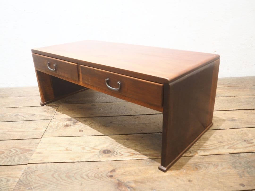 1239 アンティーク　文机　ローテーブル　引き出し　陳列台　古家具　レトロ