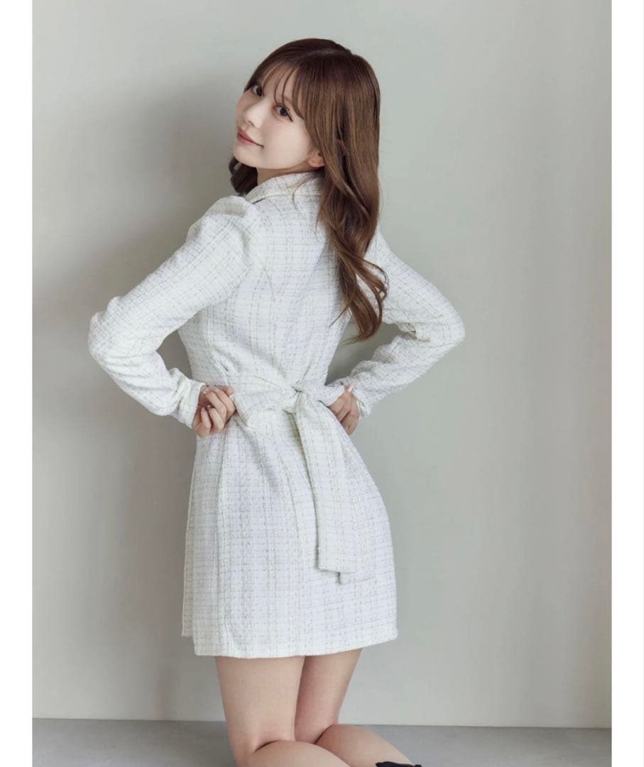 EATME テーラードカラーミニワンピース