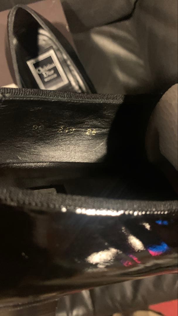 Christian Dior クリスチャンディオール　オペラシューズ　エナメル