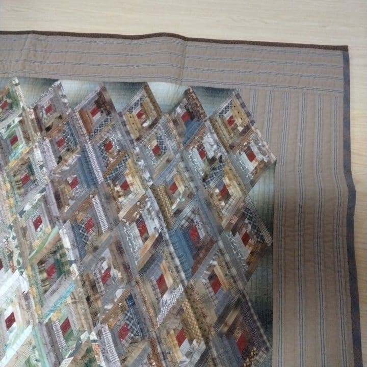 ダイヤモンドパターン パッチワークキルト