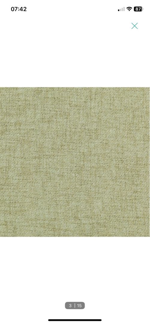 ニトリ ライトグリーン ファブリックカーテン シンプルストライプ 2枚セット