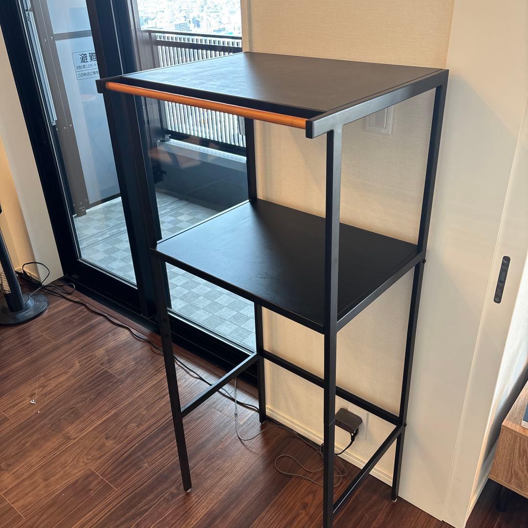 シンプルモダン2段キッチンラック