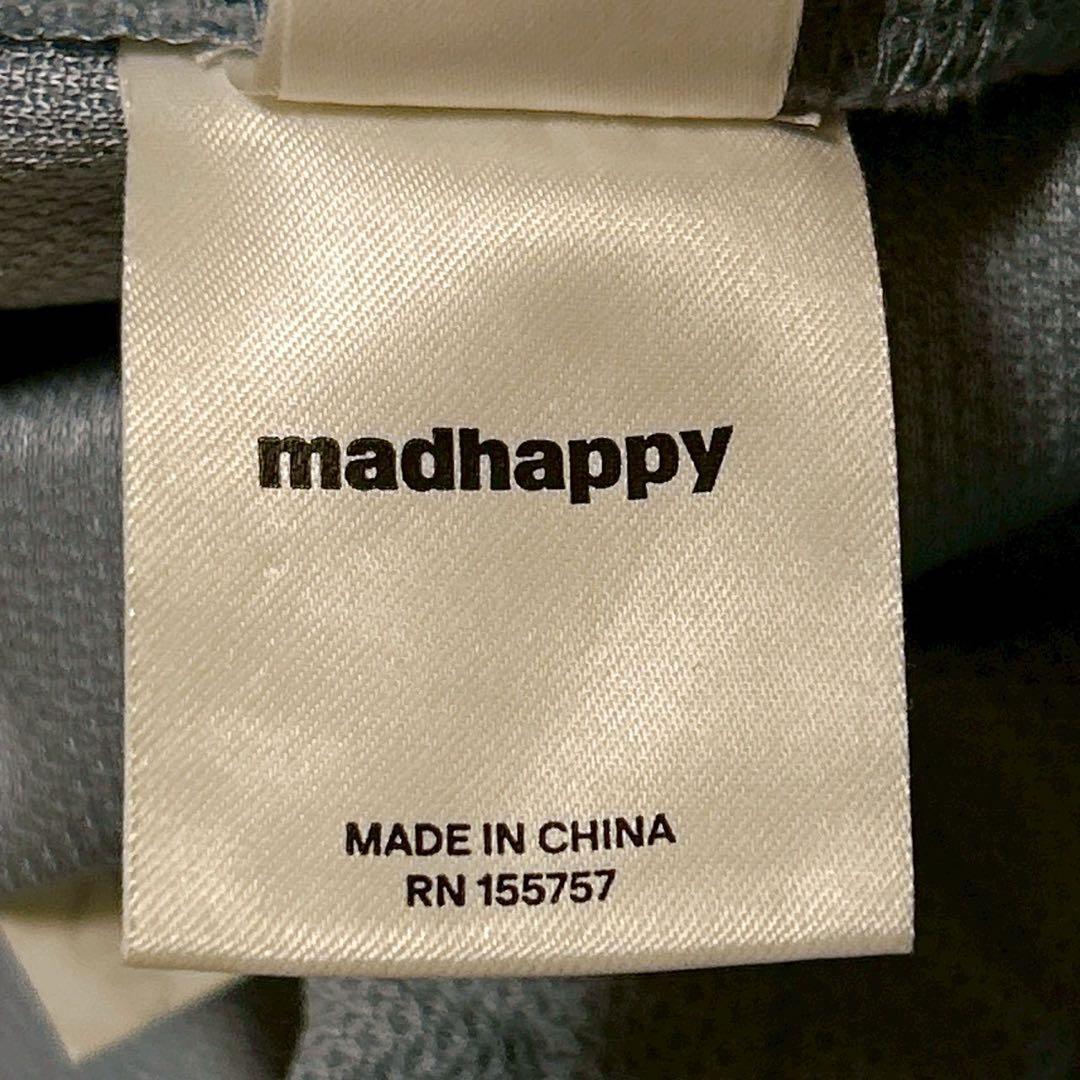 マッドハッピー【S】ピケトラックパンツ ジャージ 長ズボン ウエストゴム ロゴ付