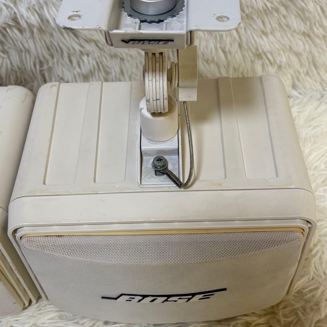 BOSE ボーズ 111ADW ペアスピーカー 白 純正吊り金具付 音出し確認済