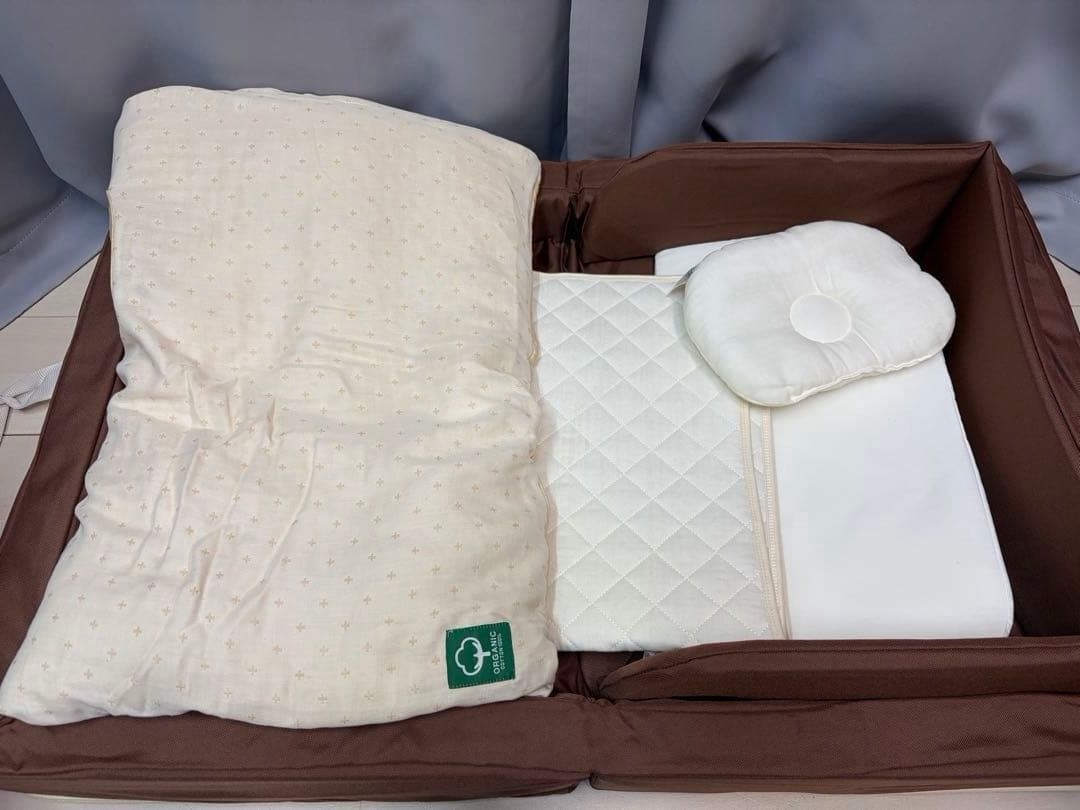 未使用品 ファルスカ　コンパクトベッドフィット　オーガニック