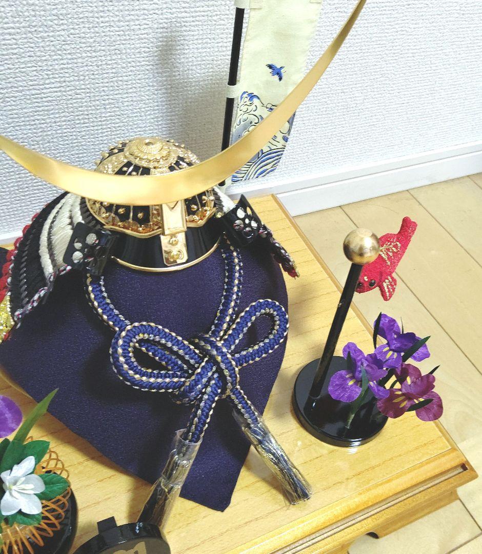 兜飾り アクリルケース入り 華風作