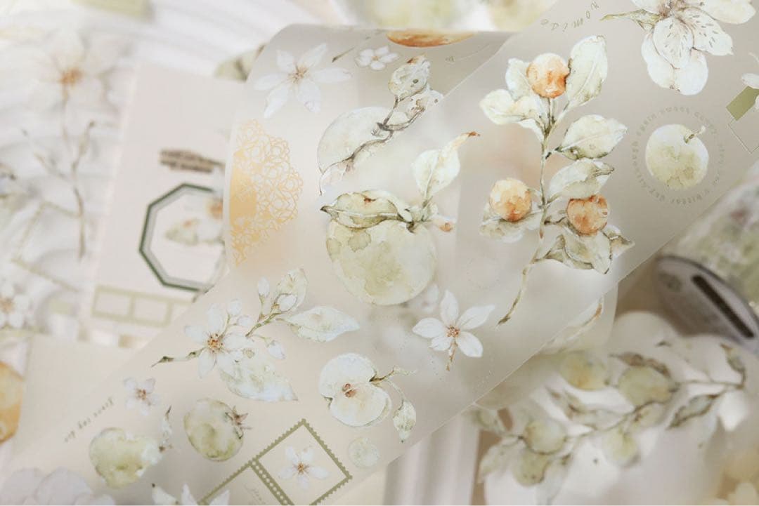 小白家文創《绿意》海外マスキングテープ　マステ 【2094】