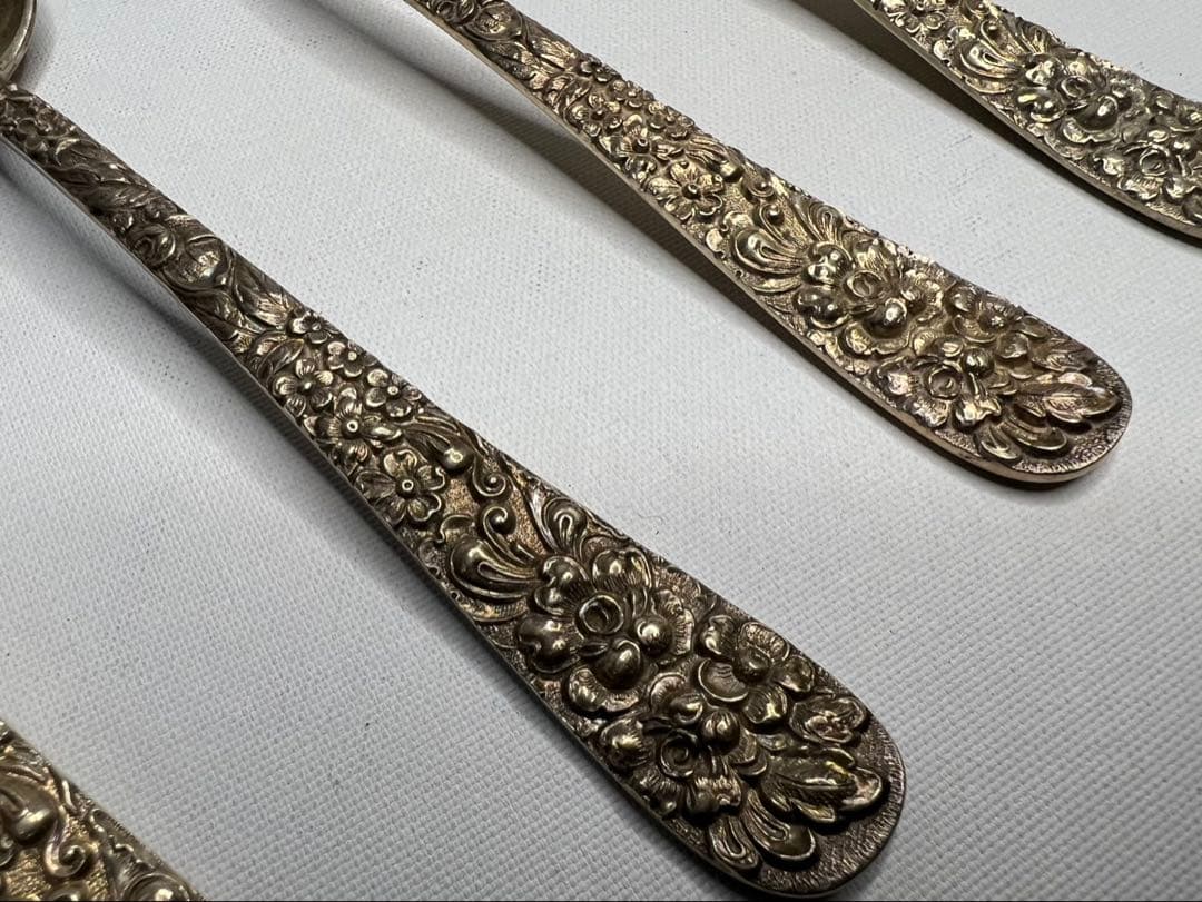 銀製】STIEFF製 SILVER ティースプーン&サラダフォーク 全12本