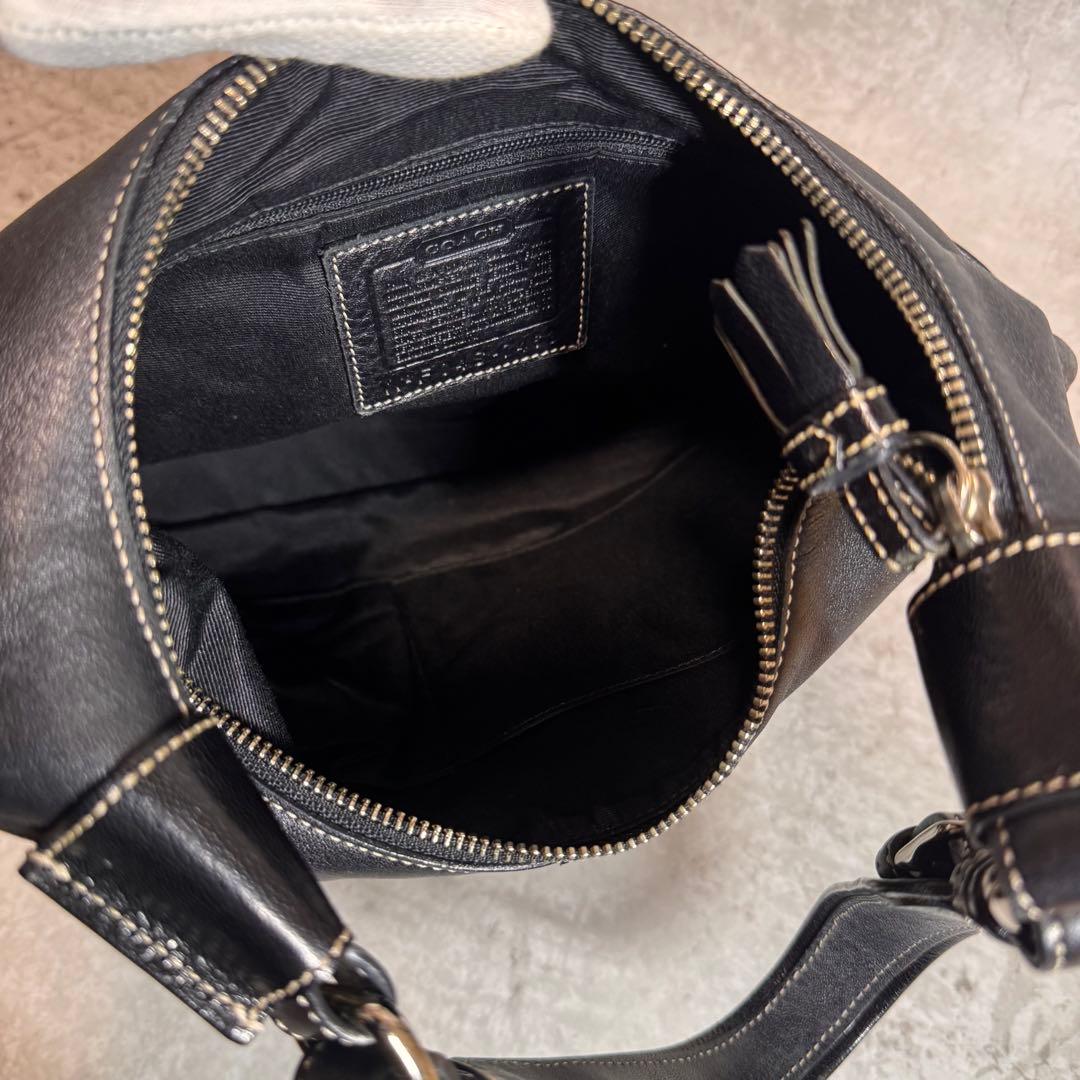 極美品 COACH ソーホー レザー ショルダーバッグ Y2K 肩掛け 黒