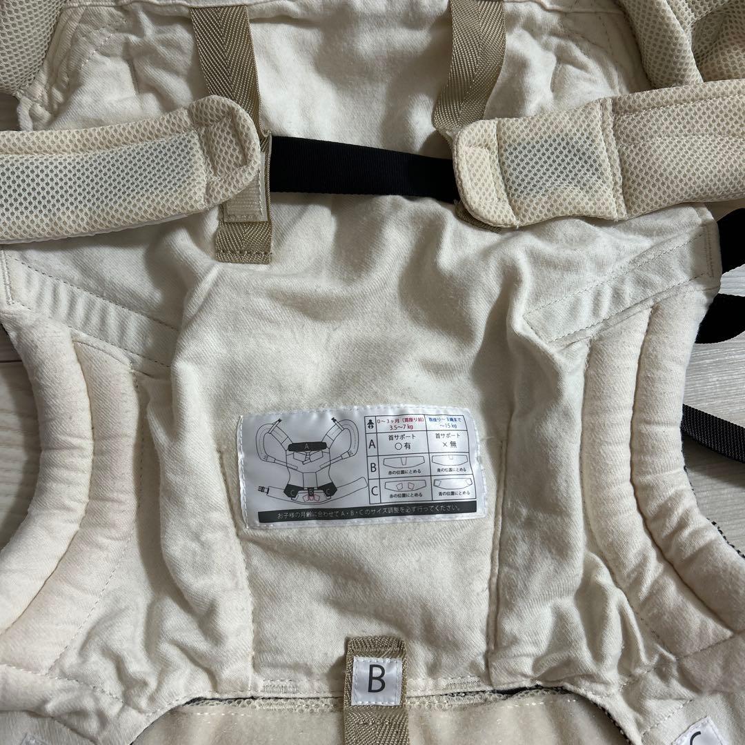 サンアンドビーチ 抱っこ紐OM-1 ishi-keri ヘッドサポート付き