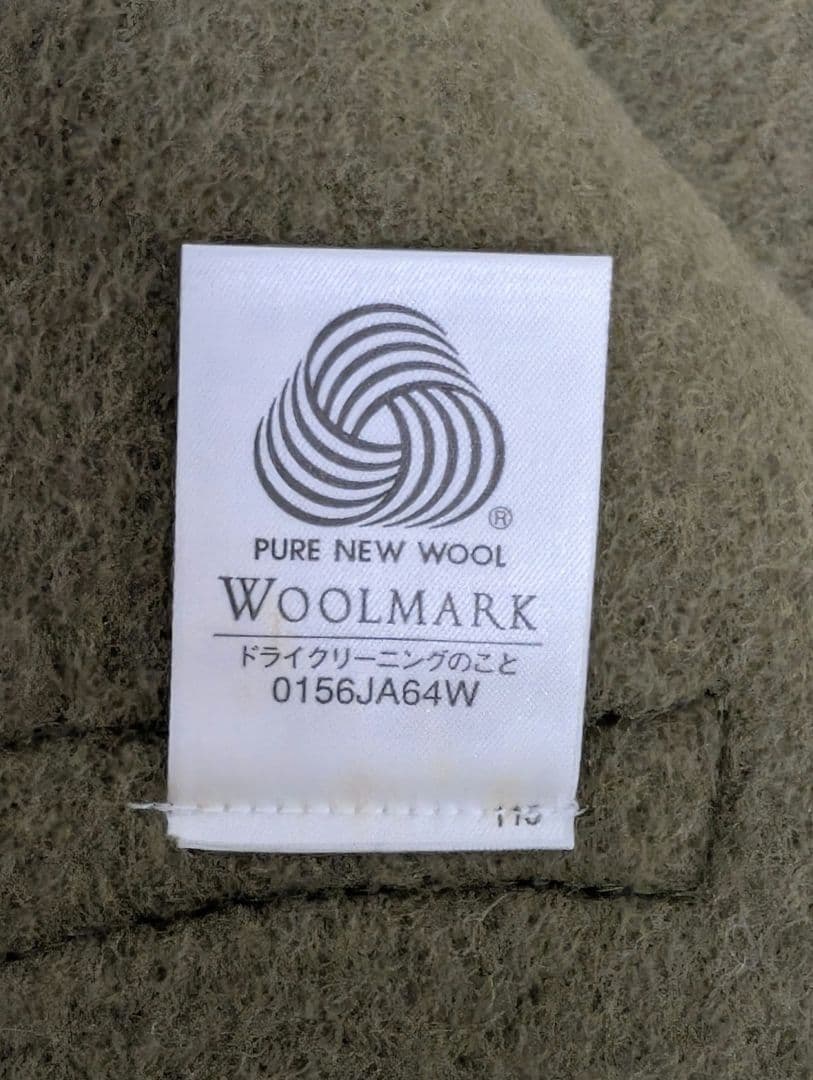 BURBERRY ウールチェックひざ掛け 75×130cm