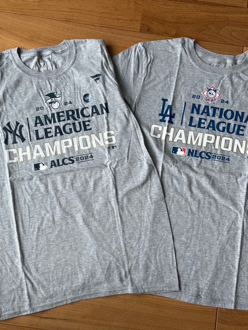 ドジャース&ヤンキース　2024リーグチャンピオンTシャツ