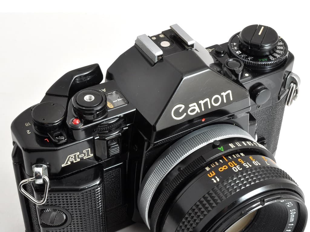キヤノン A-1 ブラック FD 50mm f1.8 S.C. 動作確認済