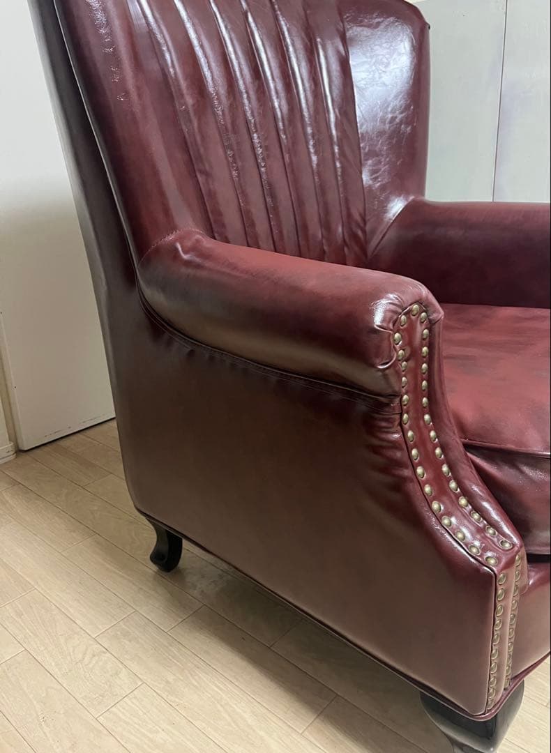 ヴィンセントソファー レッドブラウン