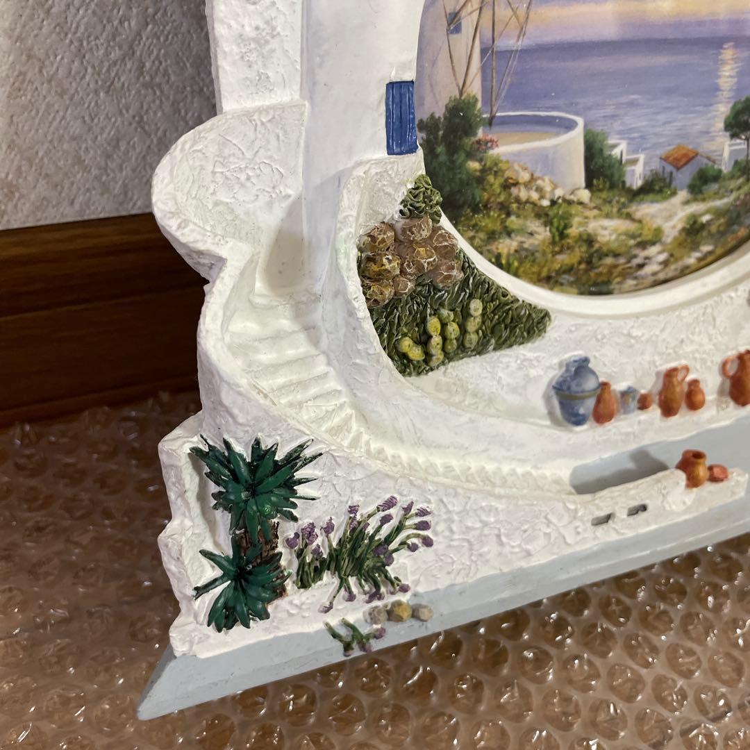 アンティーク　立体フォトフレーム　写真立て　窓　扉　家　花　階段　椅子　絵画