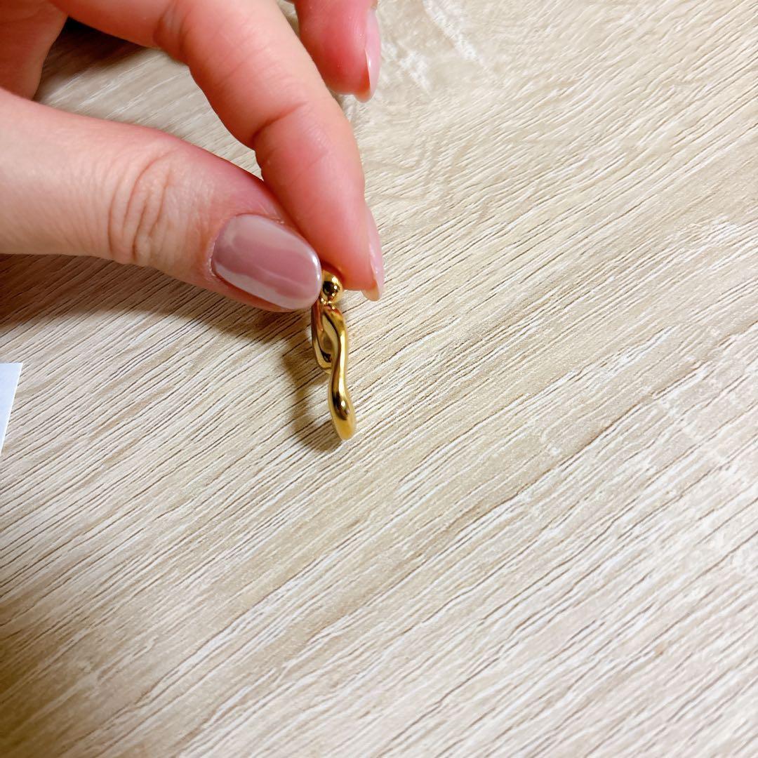 【koto】ete エテ　ウェーブ フローピアス 片耳ピアス