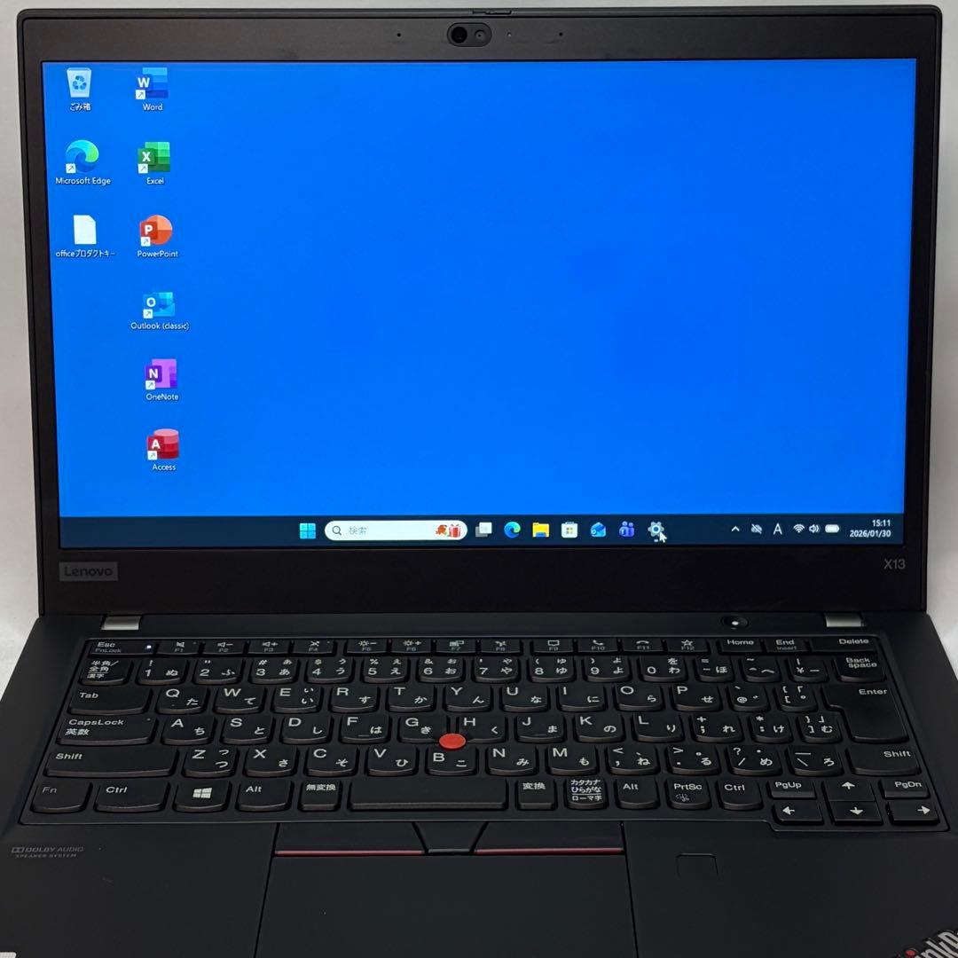 美品 ThinkPad X13 Gen1 第10世代 i5 13.3型 フルHD