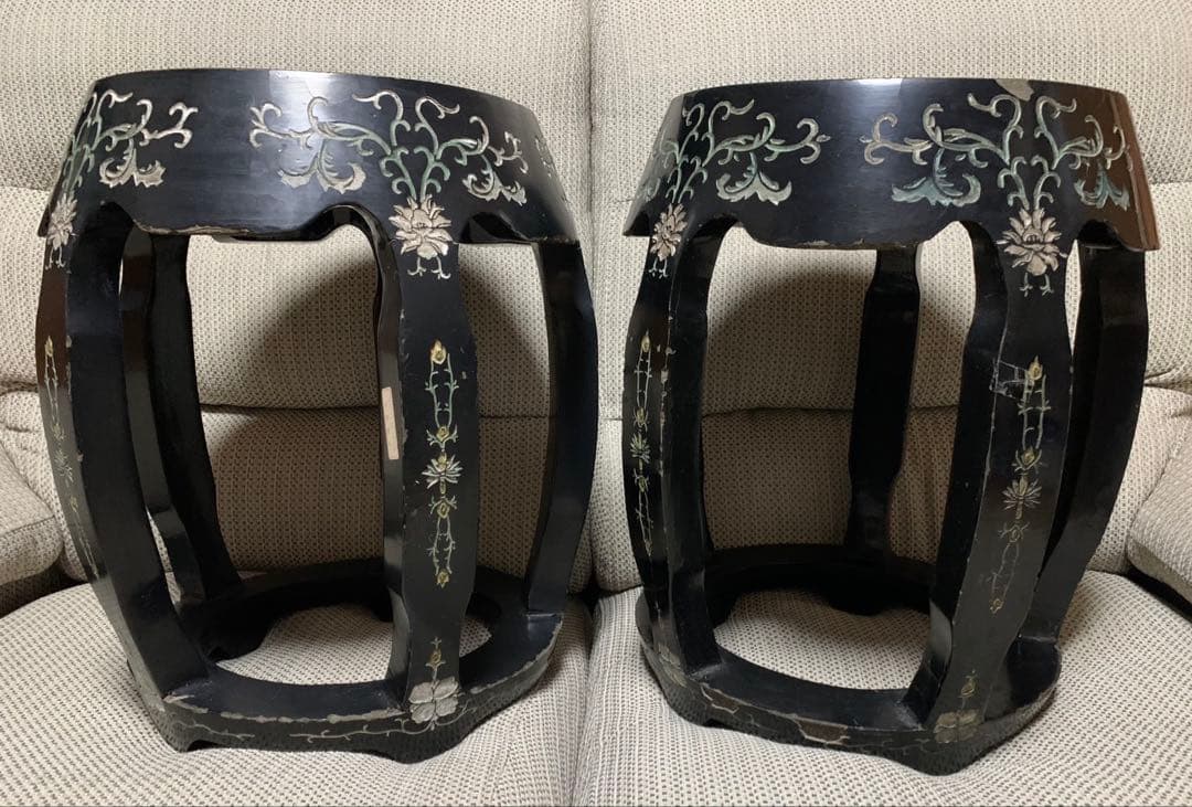 最終値下！中国美術　サイドテーブル