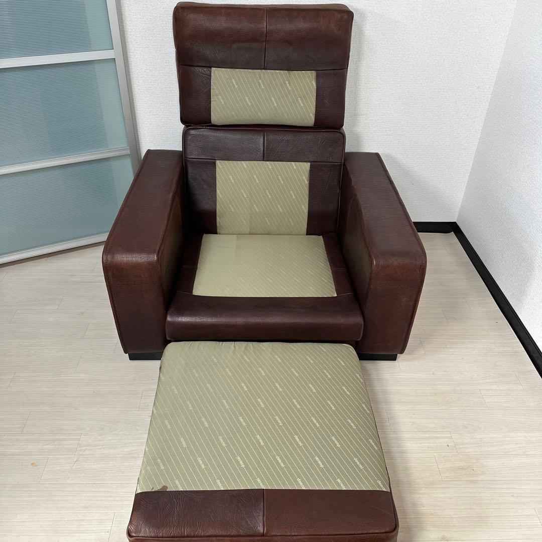 カリモク最高峰 ドマーニ 総革張り：本革 1人掛けソファ 1Pソファ iso※