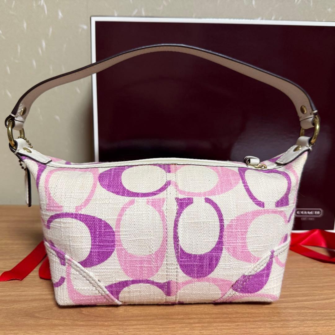 【新品未使用】COACH キャンバス ハンドバッグ コーチ