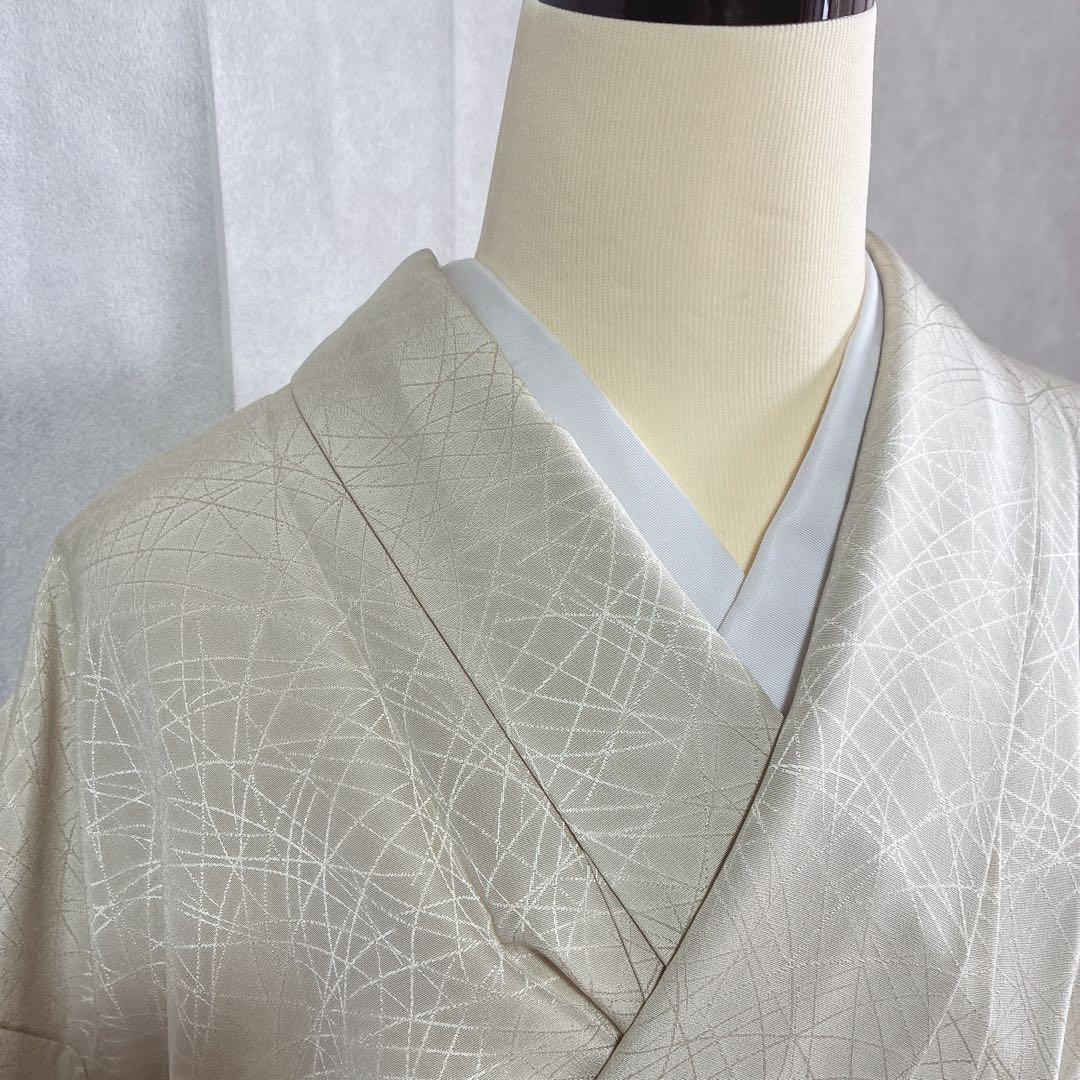 付け下げ　フルセット　着物　正絹　花丸文様　訪問着　上品可憐　共布有り　J4