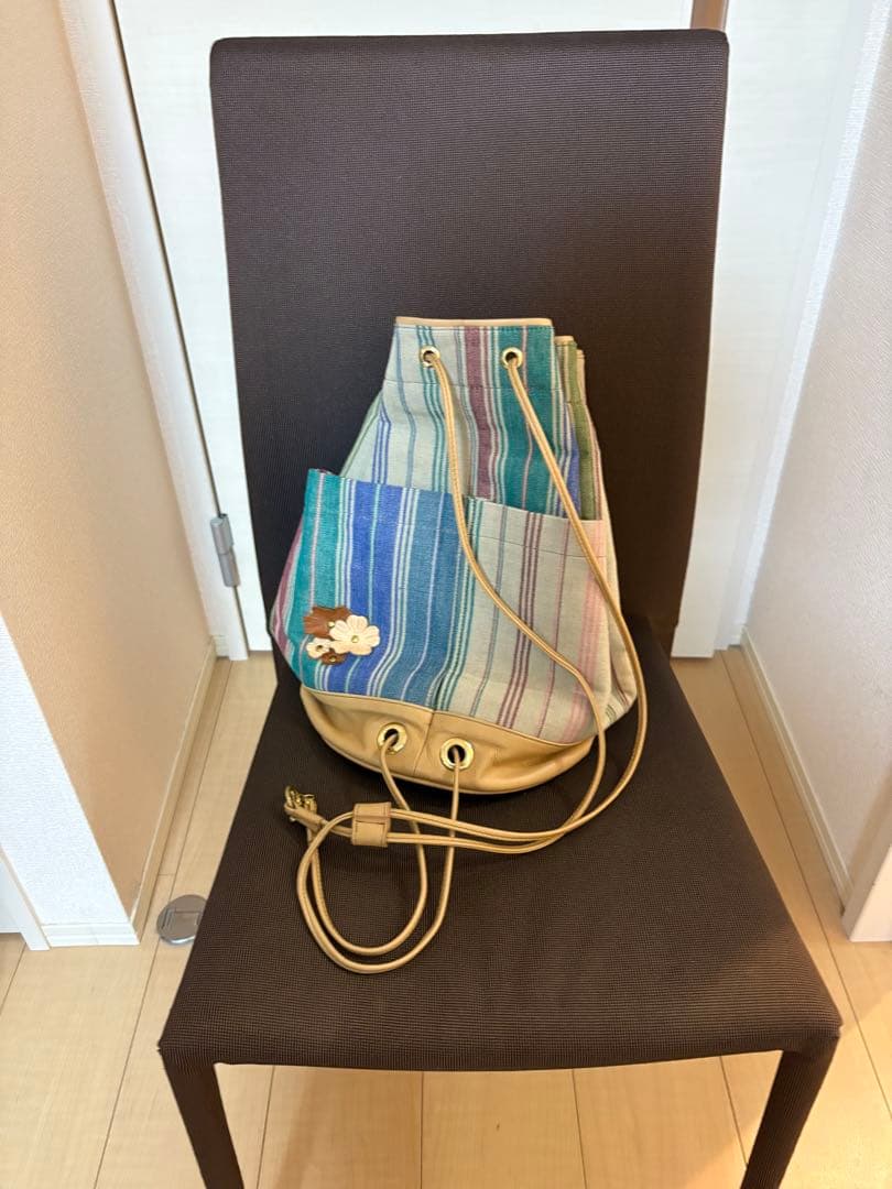 NICENESS GYSIN スモールダッフルバッグ ストライプ マルチカラー