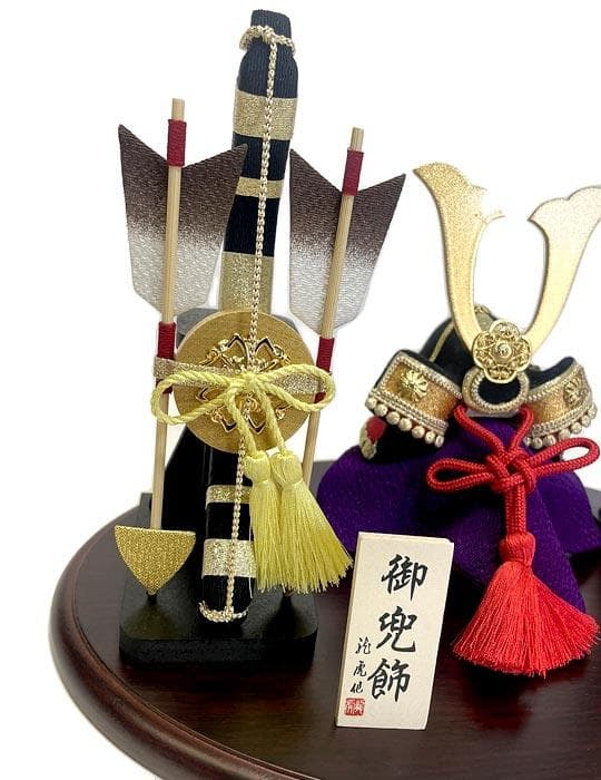 飛翔兜　弓太刀セット　五月人形兜飾り　端午の節句卓上飾り　リュウコドウ　龍虎堂