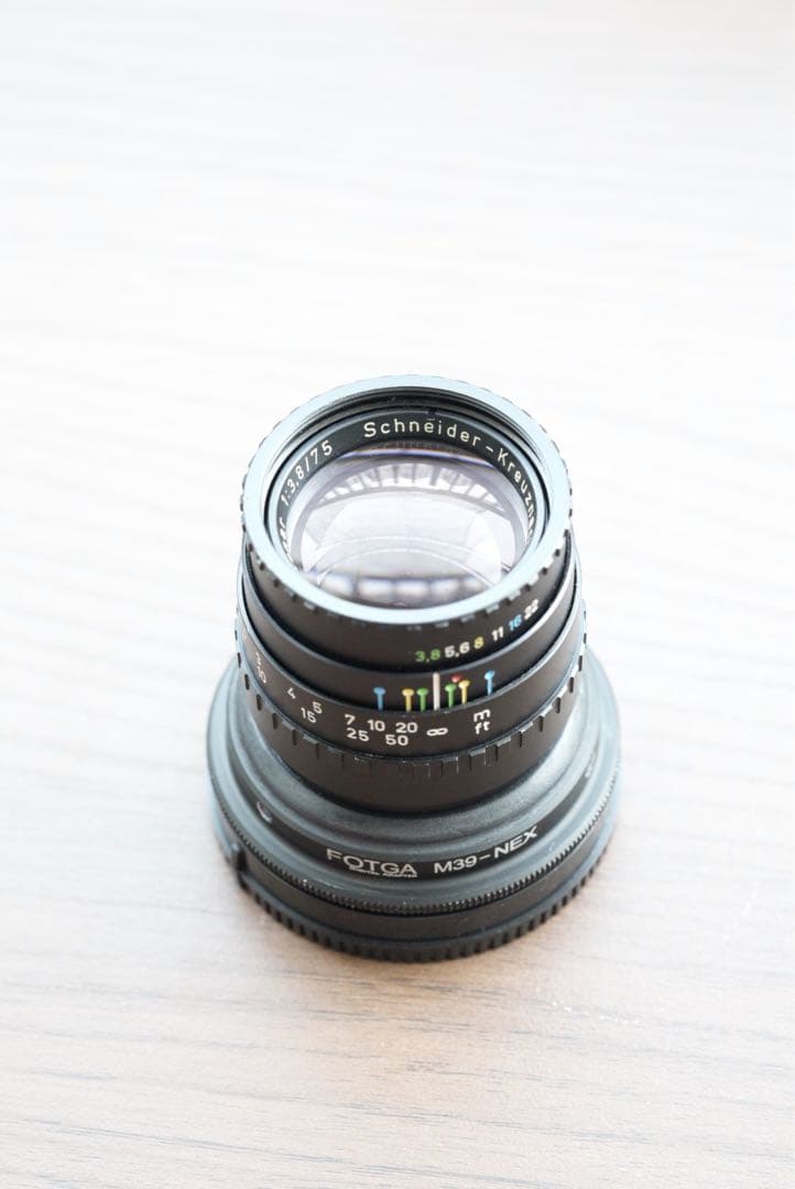超希少 Eマウント改造 Tele-Xenar 75mm F3.8