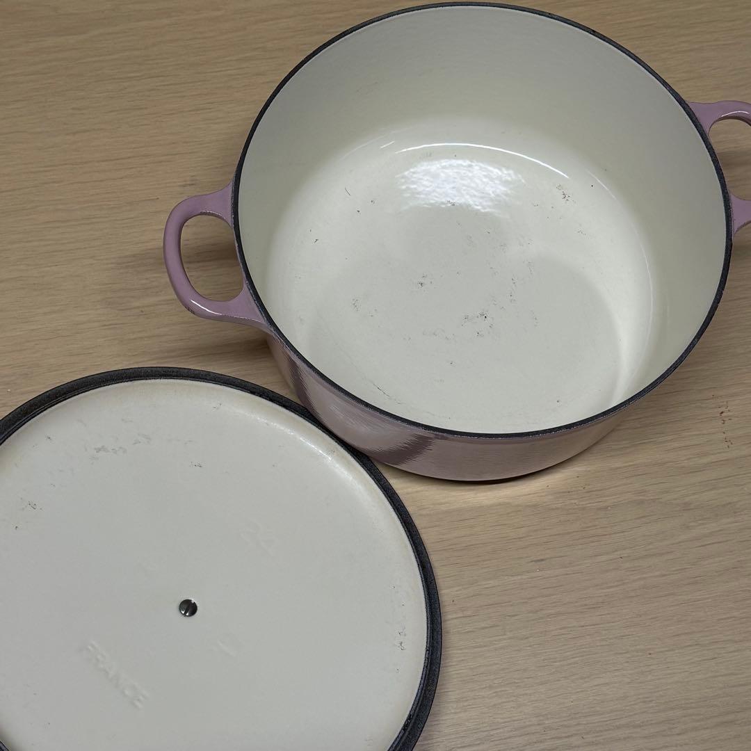 ルクルーゼ ココット ジャポネーズ 24cm モーヴピンク