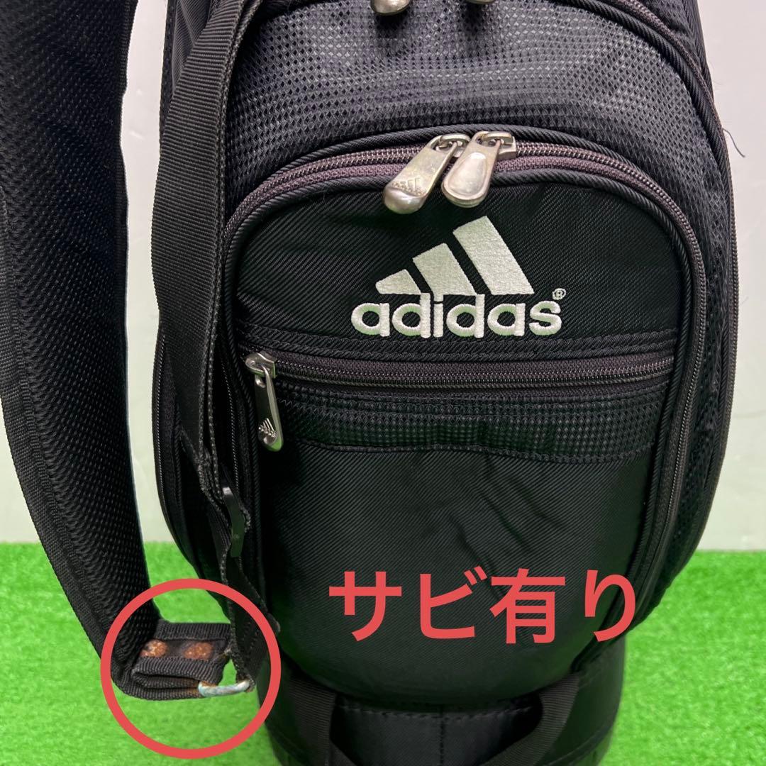 アディダス adidas ゴルフバッグ　8インチ　ブラック　中古品　メンズ