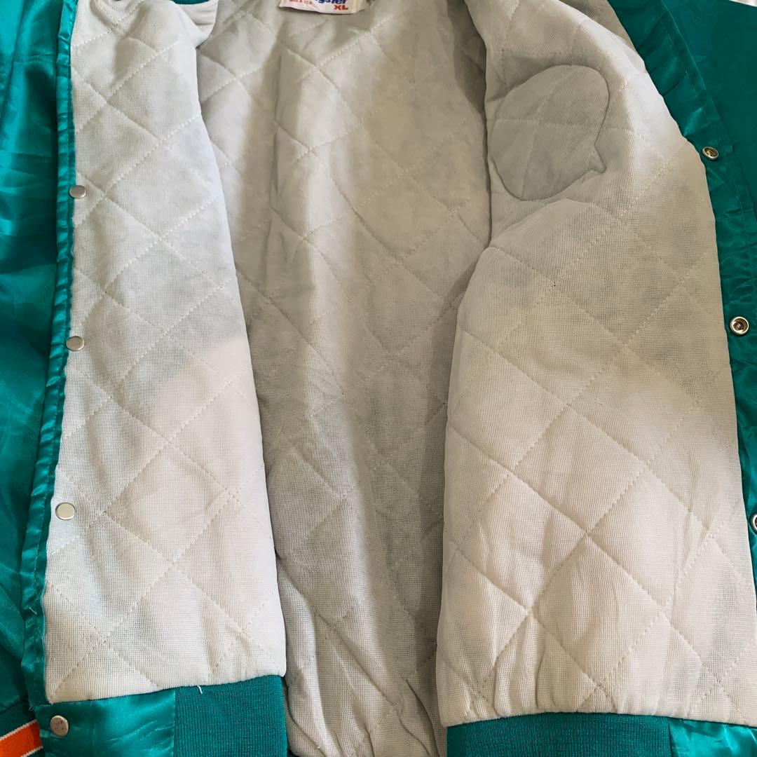 NFL マイアミドルフィンズ　ナイロン　スタジャン USA製