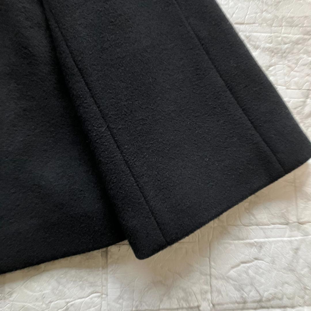 美品・24AW◎ ANAYI アナイ ウールビーバーショートコート 黒 38